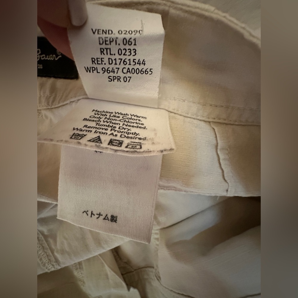 Eddie Bauer Cream Cargo Skirt Size 6 - Picture 5 of 6